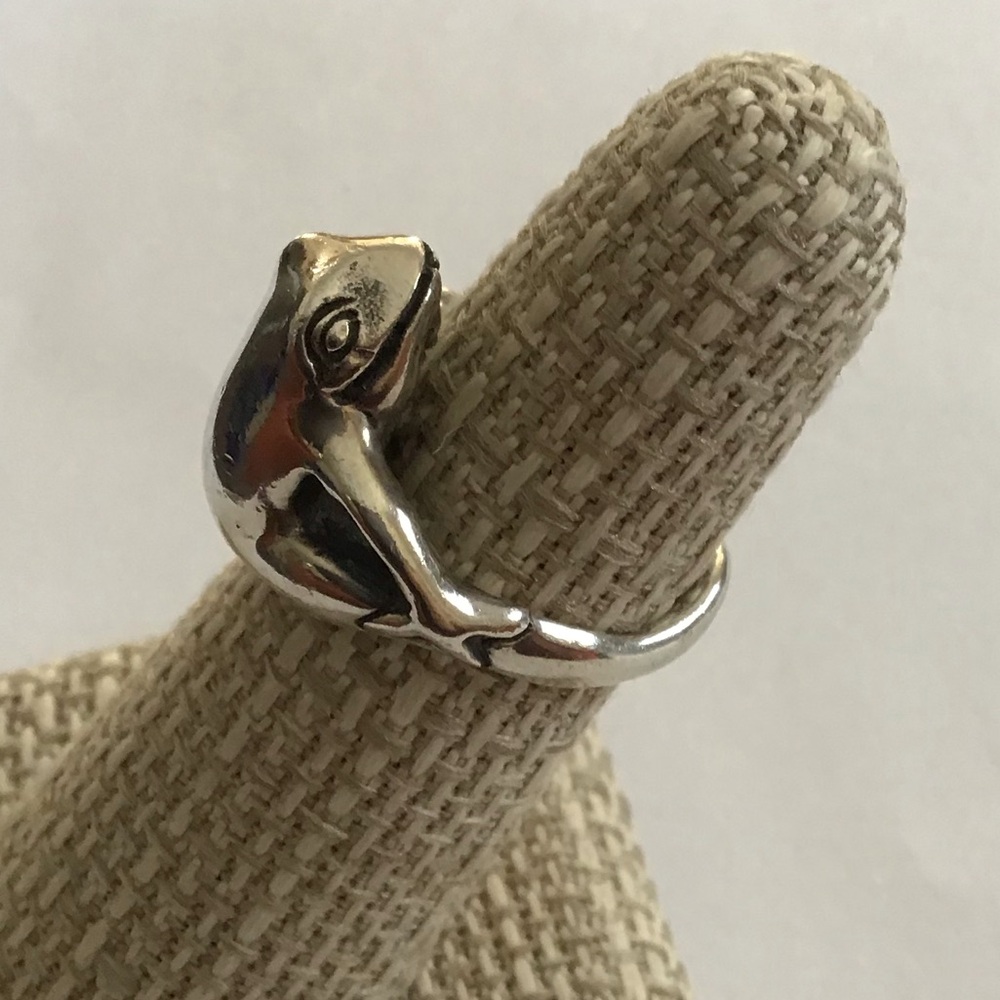 James Yesberger Sterling Frog Prince Ring Sz 5 - Picture 1 of 9